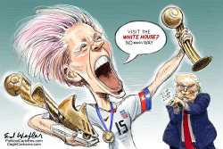 RAPINOE WHITE HOUSE by Ed Wexler