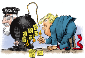 TRUMP AND IRAN by Daryl Cagle