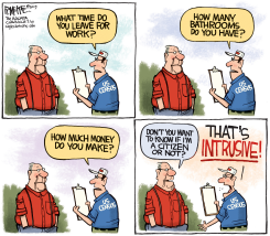 CENSUS QUESTION by Rick McKee