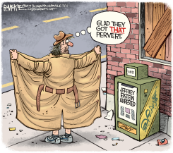 EPSTEIN ARRESTED by Rick McKee