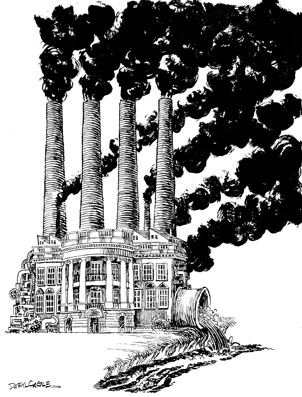  THE WHITE HOUSE AND THE ENVIRONMENT by Daryl Cagle