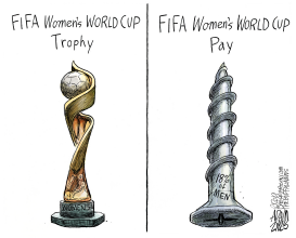 WOMEN'S WORLD CUP by Adam Zyglis