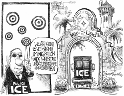 IMMIGRATION RAIDS by John Darkow