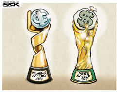 WOMEN SOCCER PAY by Steve Sack