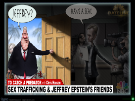 JEFFREY EPSTEIN CLINTON by Sean Delonas