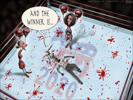 DEMOCRATS BOXING by Sean Delonas