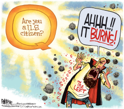 CITIZENSHIP QUESTION by Rick McKee