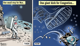 MAN ON MOON 50 YEARS by Paresh Nath