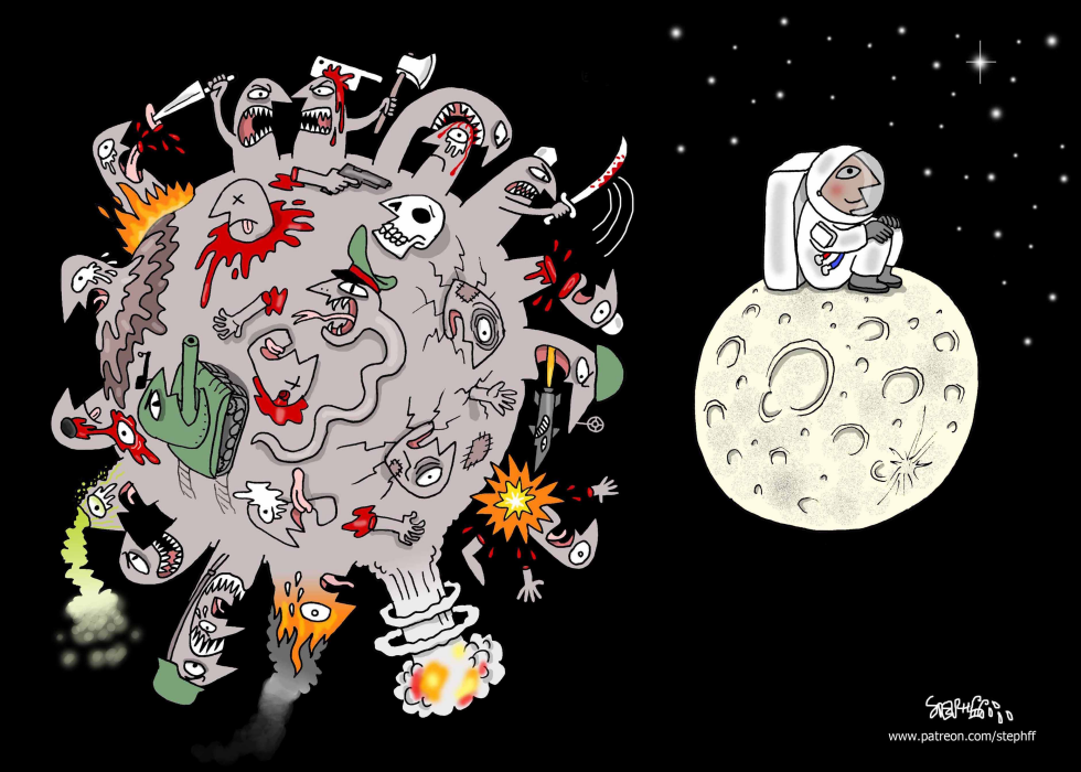  A GOOD REASON TO GO ON THE MOON by Stephane Peray