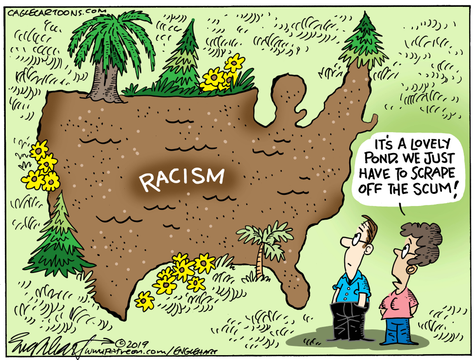  RACISM IN AMERICA by Bob Englehart