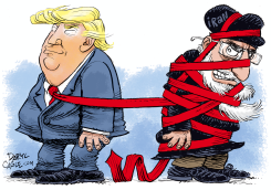 TRUMP AND IRAN by Daryl Cagle