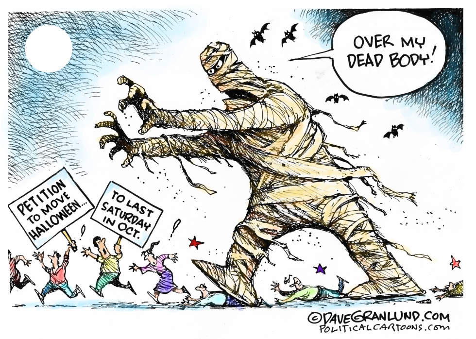  PETITION TO MOVE HALLOWEEN by Dave Granlund