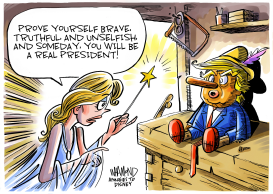 PINOCCHIO PRESIDENT by Dave Whamond