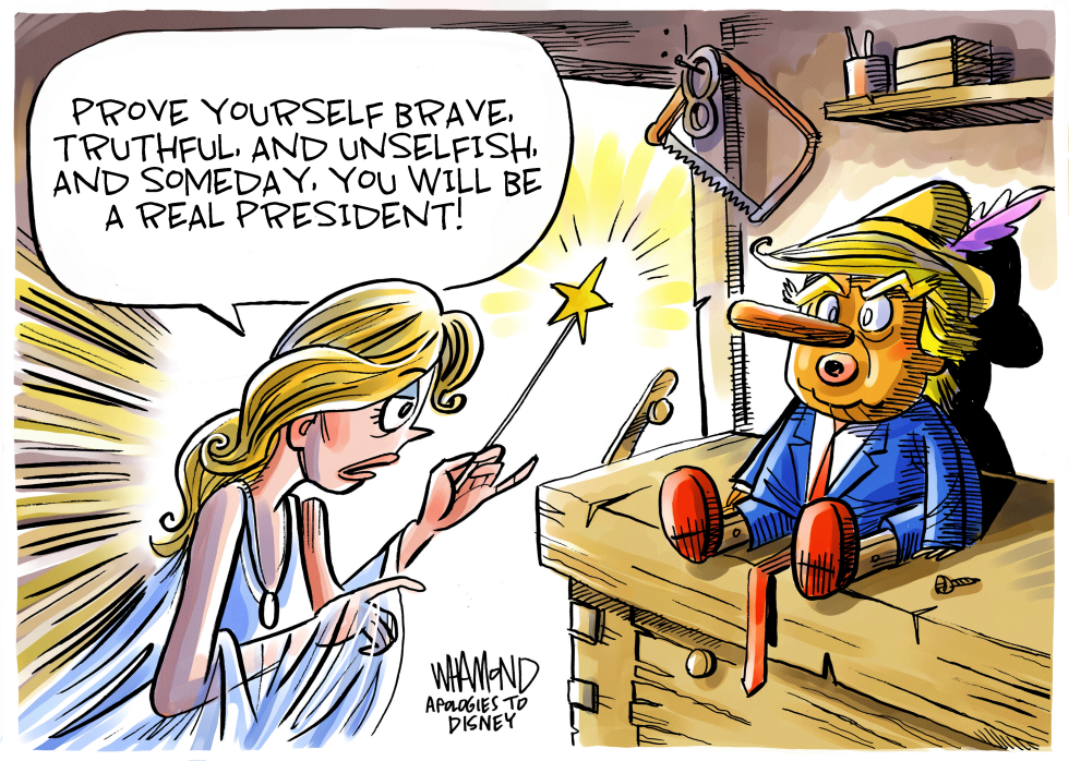  PINOCCHIO PRESIDENT by Dave Whamond