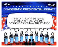 DEM DEBATES by Dave Whamond