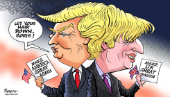 TRUMP AND BORIS JOHNSON by Paresh Nath