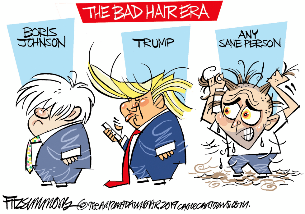  BAD HAIR ERA by David Fitzsimmons