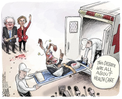 DEMOCRATIC DEBATE by Adam Zyglis