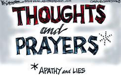 THOUGHTS AND by Milt Priggee