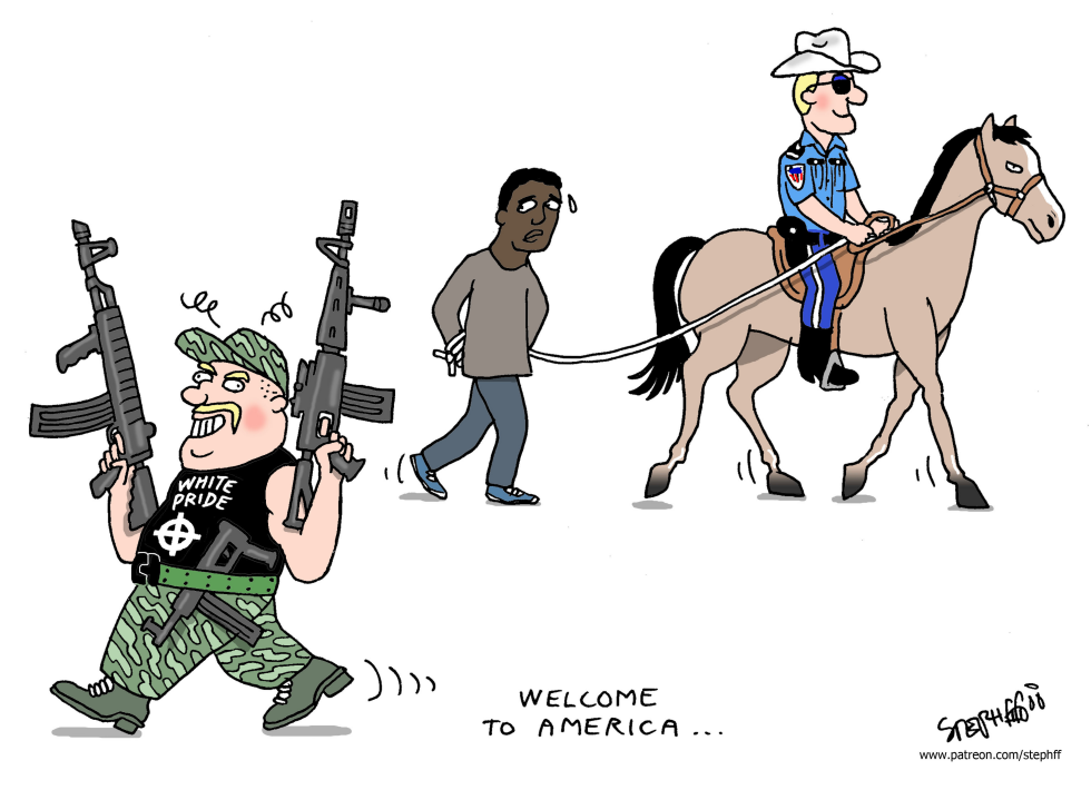  WELCOME TO AMERICA by Stephane Peray