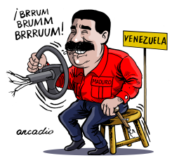 THE BUS OF MADURO by Arcadio Esquivel