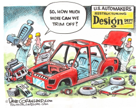 US AUTOMAKERS RESTRUCTURING by Dave Granlund