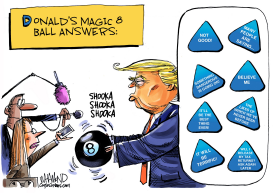 TRUMP'S MAGIC 8 BALL ANSWERS by Dave Whamond