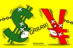 DóLAR VS YUAN by Arcadio Esquivel