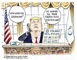 TRUMP WANTS GREENLAND by Dave Granlund