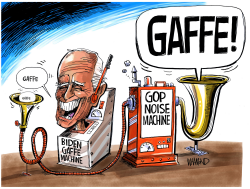 BIDEN GAFFE MACHINE by Dave Whamond