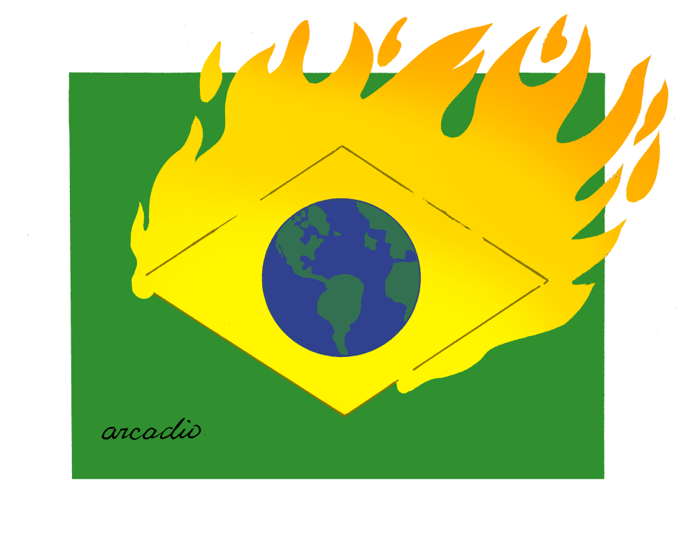  FIRE IN THE AMAZON FIRE IN THE WORLD by Arcadio Esquivel