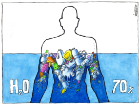 70% OF HUMAN BODY IS WATER by Michael Kountouris