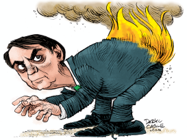 BRAZIL PRESIDENT JAIR BOLSONARO by Daryl Cagle