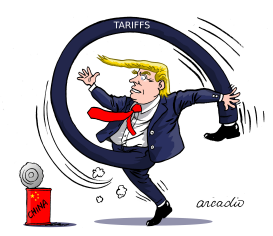 TRUMP TARIFFS CHINA by Arcadio Esquivel