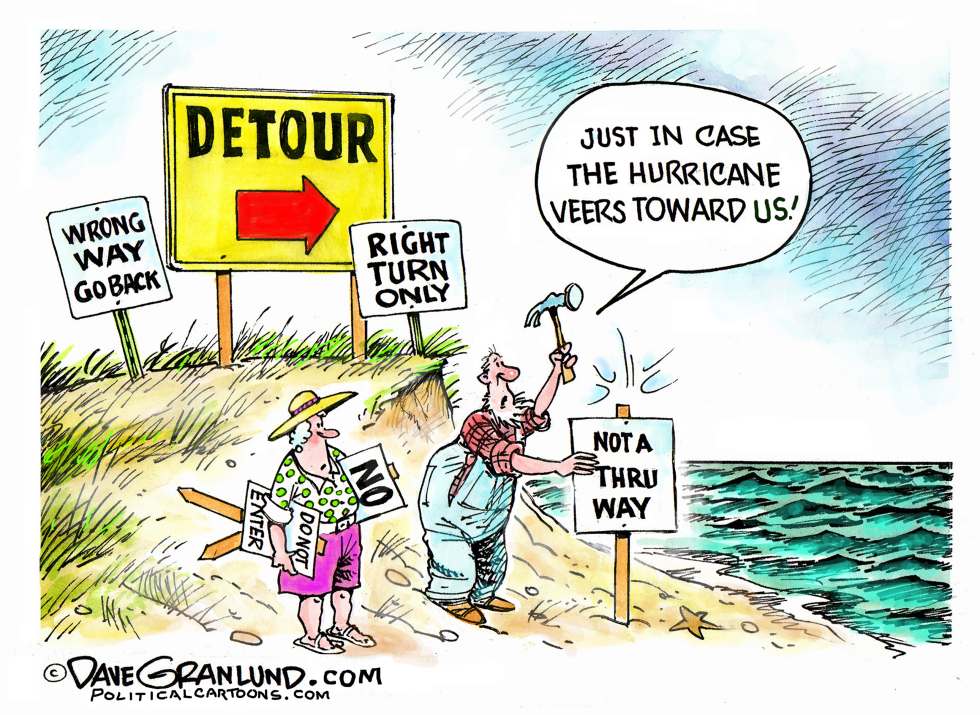  HURRICANE PROJECTED PATH by Dave Granlund