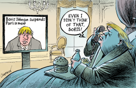 BORIS JOHNSON THE DISRUPTOR by Patrick Chappatte