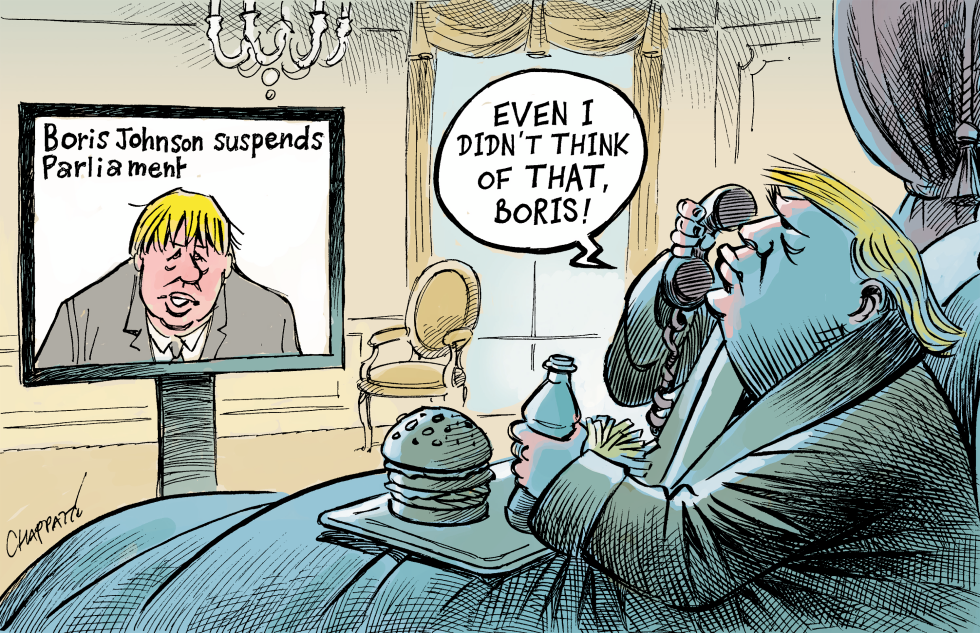  BORIS JOHNSON THE DISRUPTOR by Patrick Chappatte