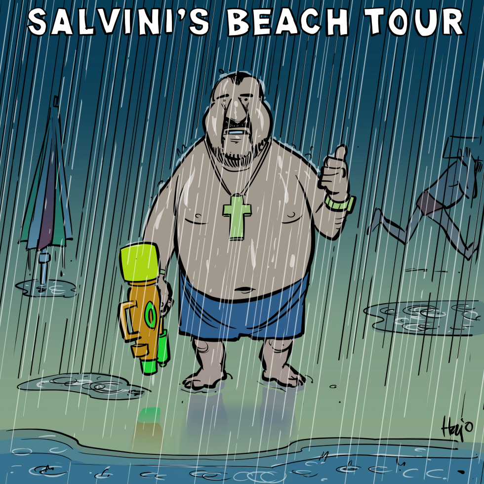  SALVINI'S BEACH TOUR by Hajo de Reijger