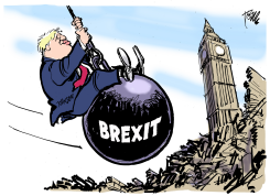 BREXIT WRECKING BALL by Tom Janssen