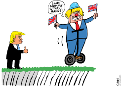 BORIS JOHNSON HARD BREXIT by Schot