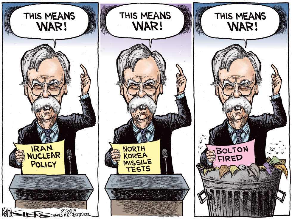  BOLTON FIRED by Kevin Siers