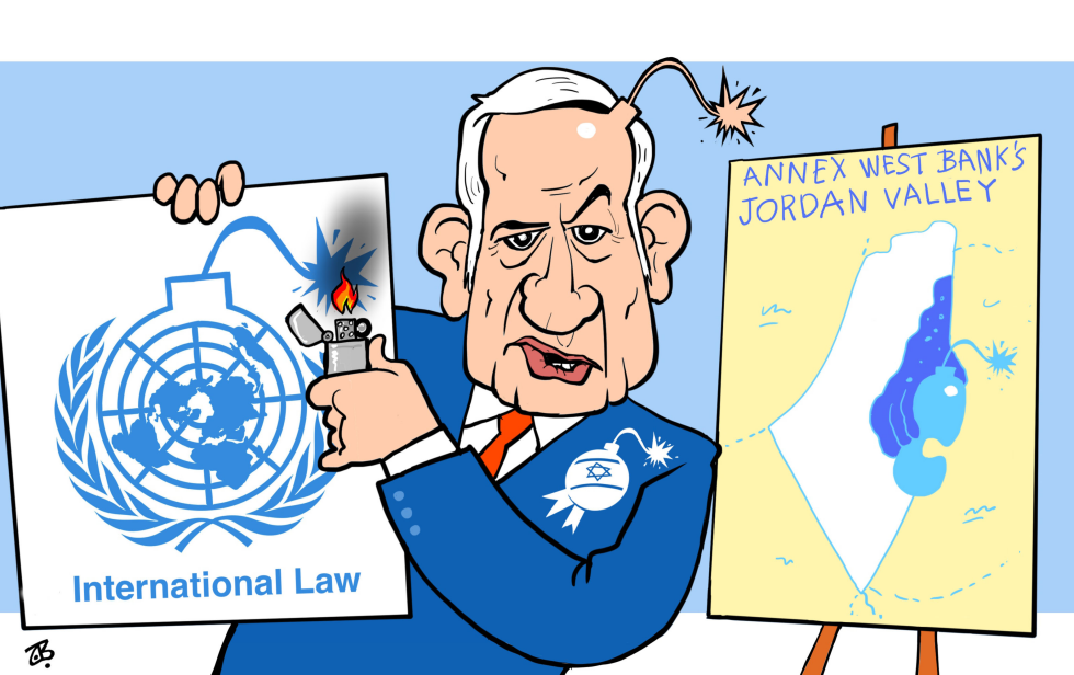  NETANYAHU'S BOMBS by Emad Hajjaj