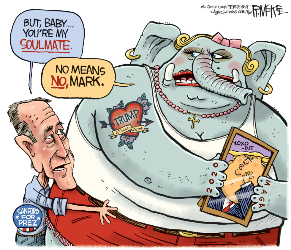  MARK SANFORD GOP by Rick McKee