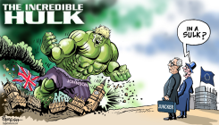 BORIS JOHNSON AS HULK by Paresh Nath