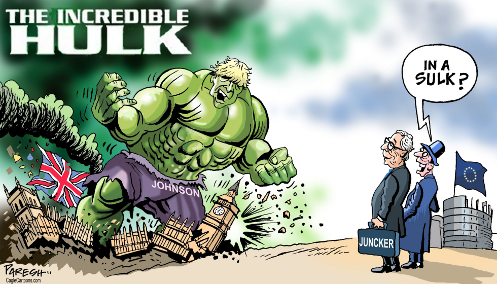  BORIS JOHNSON AS HULK by Paresh Nath