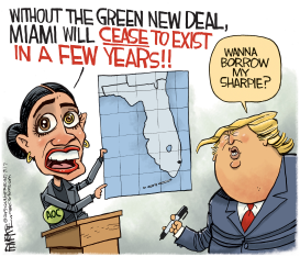 CORTEZ MIAMI SHARPIE by Rick McKee