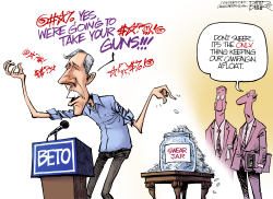 BETO SWEARING by Nate Beeler