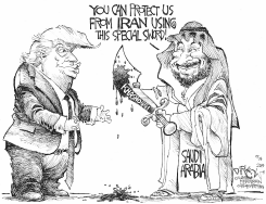 PROTECTING SAUDI ARABIA by John Darkow