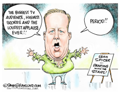 SEAN SPICER DANCING WITH THE STARS by Dave Granlund