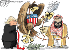 SAUDI WAR BIRD by Pat Bagley